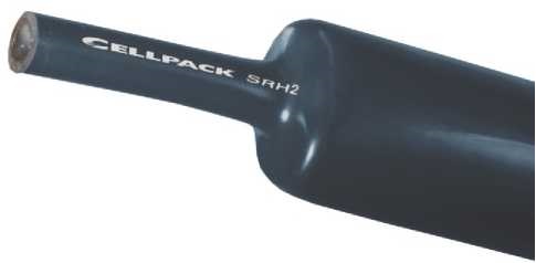 Термоусаживаемая трубка среднестенная SRH2 Cellpack (клеевая)